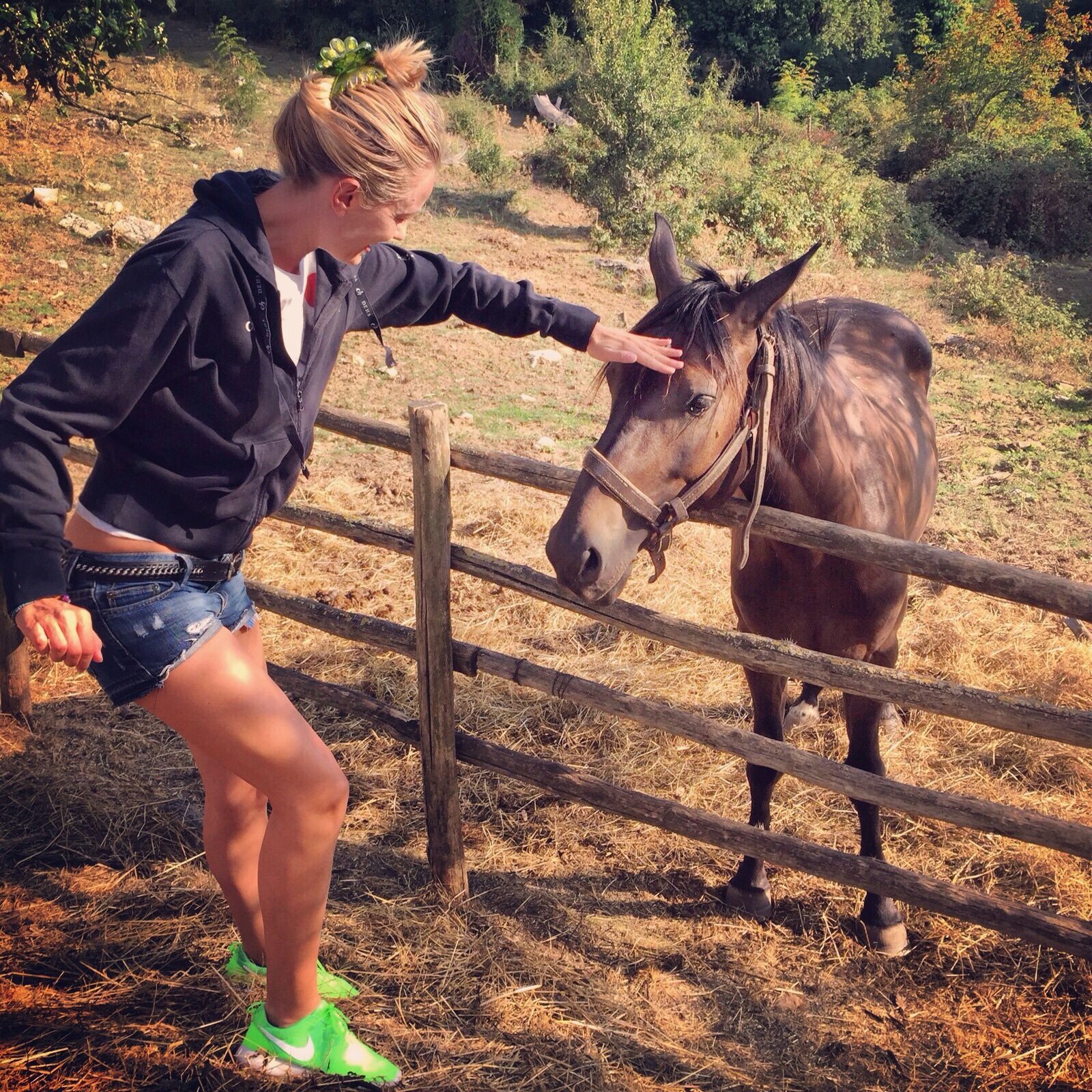 I met a new friend in Tuscany.